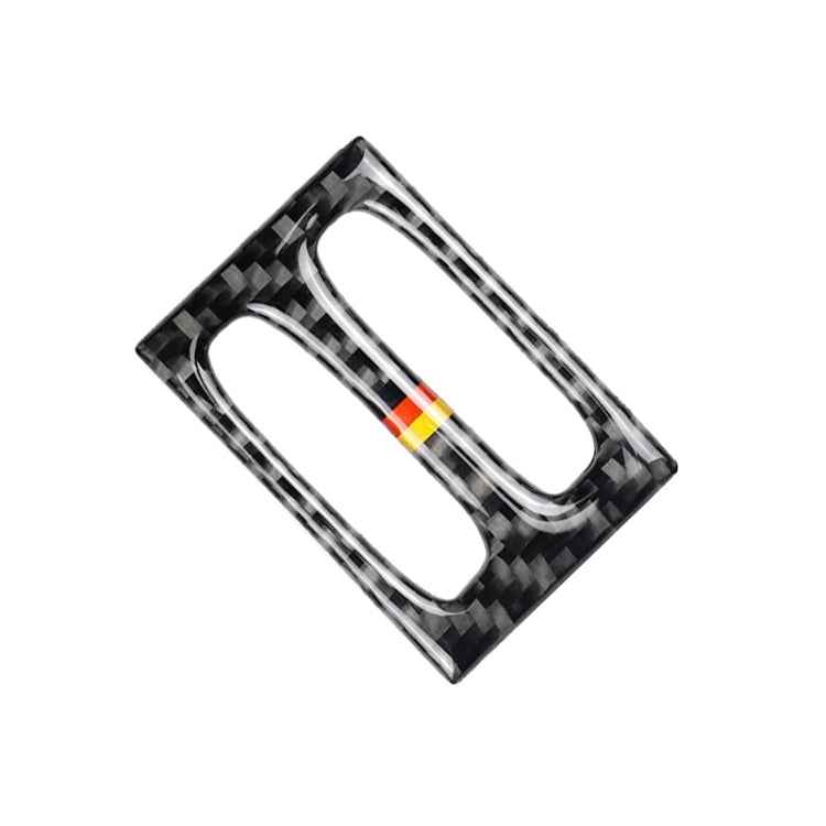 Car German Flag Carbon Fiber Intermediate Air Outlet Panel Decorative Sticker for Mercedes-Benz W204 2011-2013