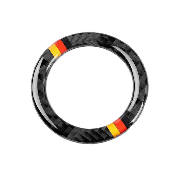 Car German Flag Carbon Fiber Air Outlet Ring + Intermediate Air Outlet + Side Air Outlet Panel Decorative Sticker for Mercedes-Benz W204 207-2010
