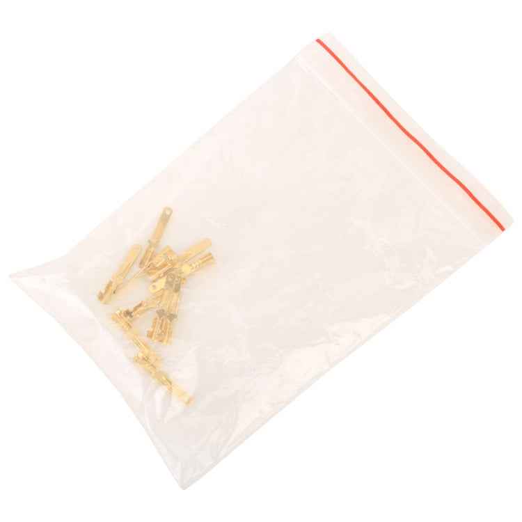 100 PCS 2.8mm Terminal Male Speaker Cable Spade Plug Connector Gold Plated Copper Speaker Cable