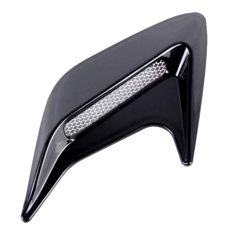 2PCS Plastic Decorative Air Flow Intake Turbo Bonnet Hood Side Vent Grille Cover With Self-adhesive Sticker