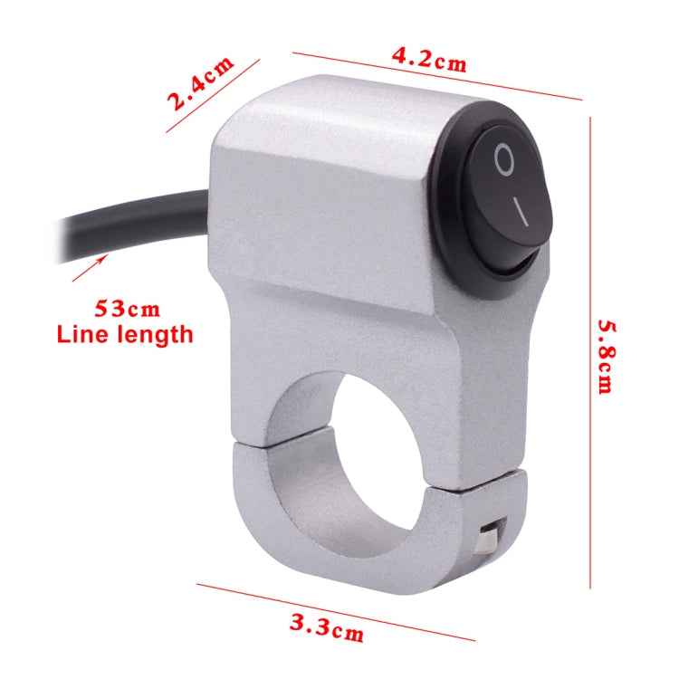Motorcycle Headlight Auxiliary Light Aluminum Alloy Switches with Lock
