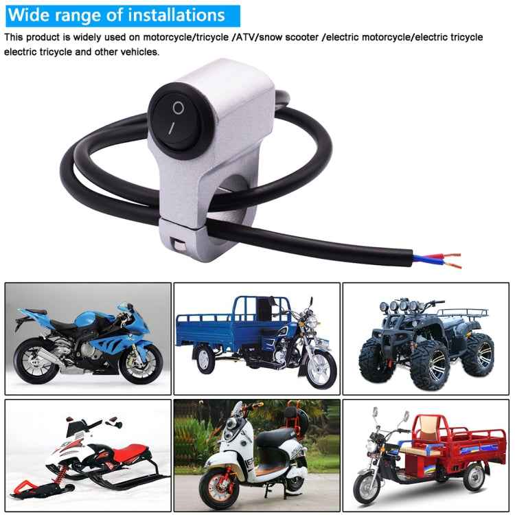 Motorcycle Headlight Auxiliary Light Aluminum Alloy Switches with Lock