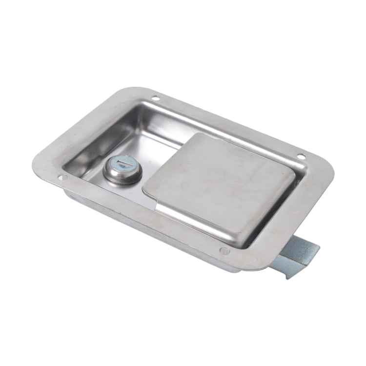 Stainless Steel Tool Box Lock Paddle Latch & Keys for Trailer / Yacht / Truck