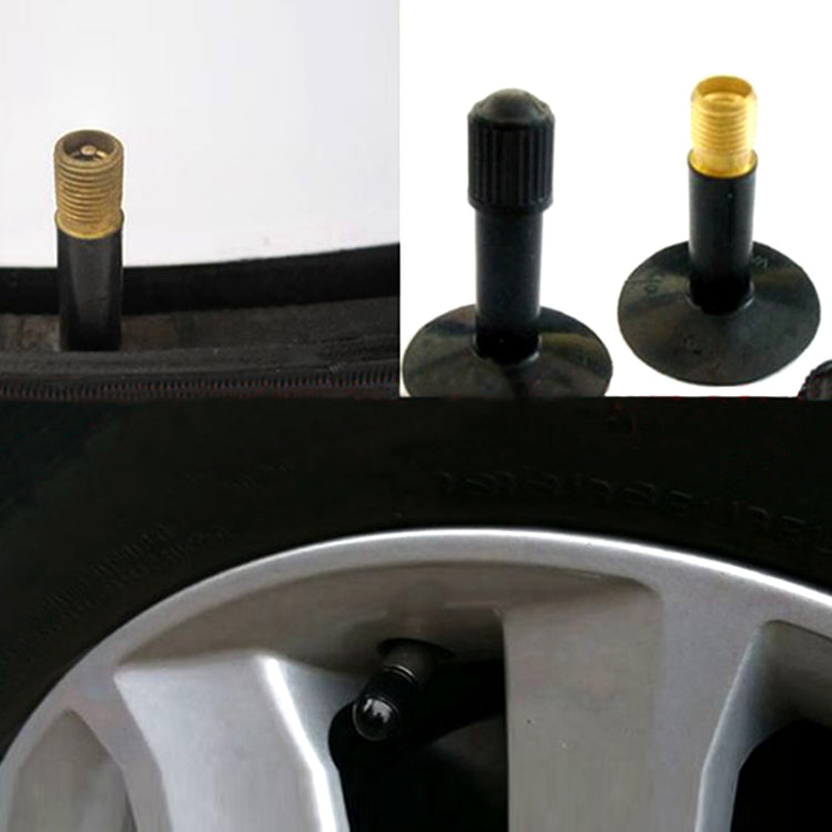 200 PCS Black Tire valve Dust Rubber Cap For Bicycle And Car, Diameter: 10mm(Black), 200 PCS