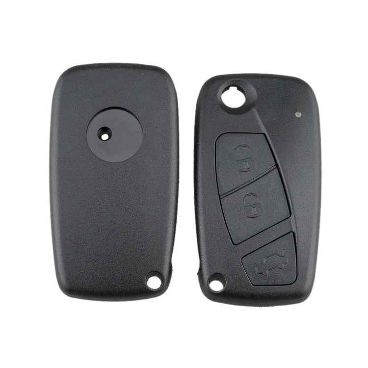 For FIAT Car Keys Replacement 3 Buttons Car Key Case with Side Battery Holder