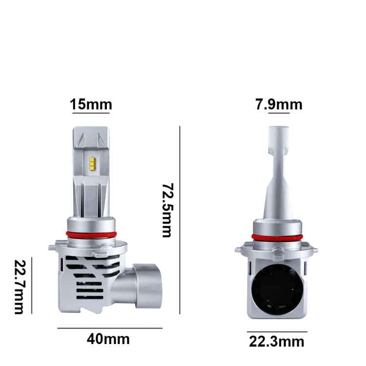 2 PCS M3 9005 / HB3 / H10 DC9-32V / 17W / 6500K / 2000LM IP68 Car LED Headlight Lamps