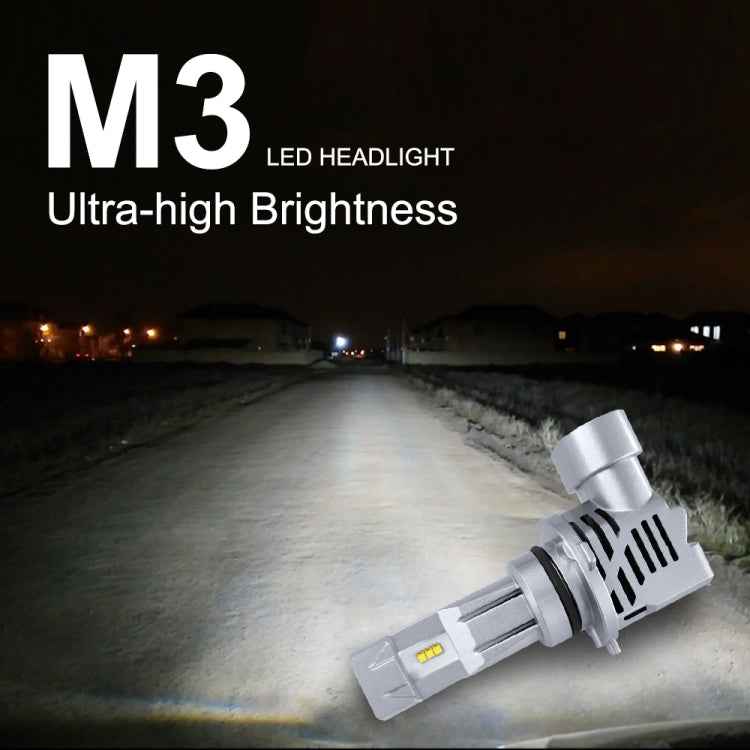 2 PCS M3 9006 / HB4 DC9-32V / 17W / 6500K / 2000LM IP68 Car LED Headlight Lamps