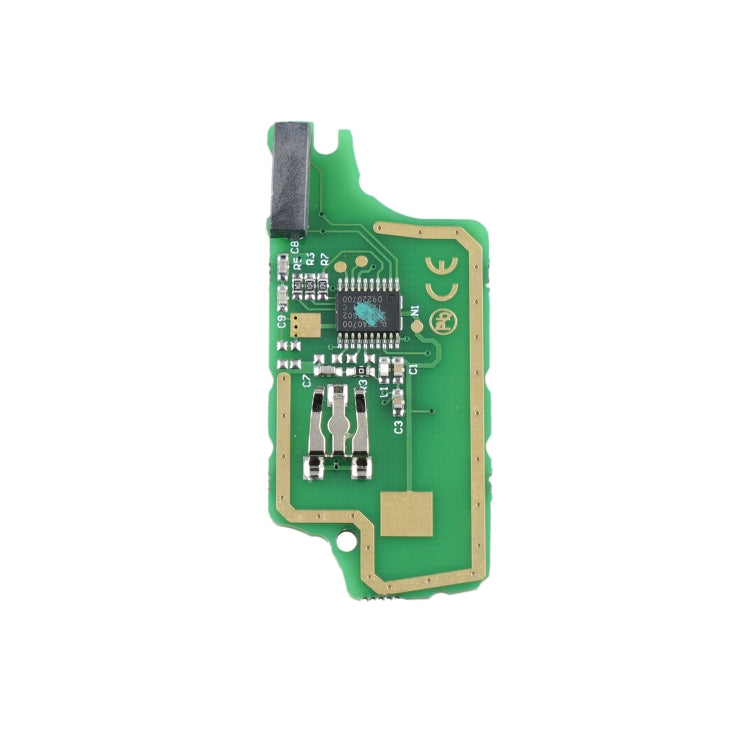 For PEUGEOT 3 Buttons Intelligent Remote Control Car Key with Integrated Chip & Battery & Holder & Slotted Key Blade, Frequency: 433MHz