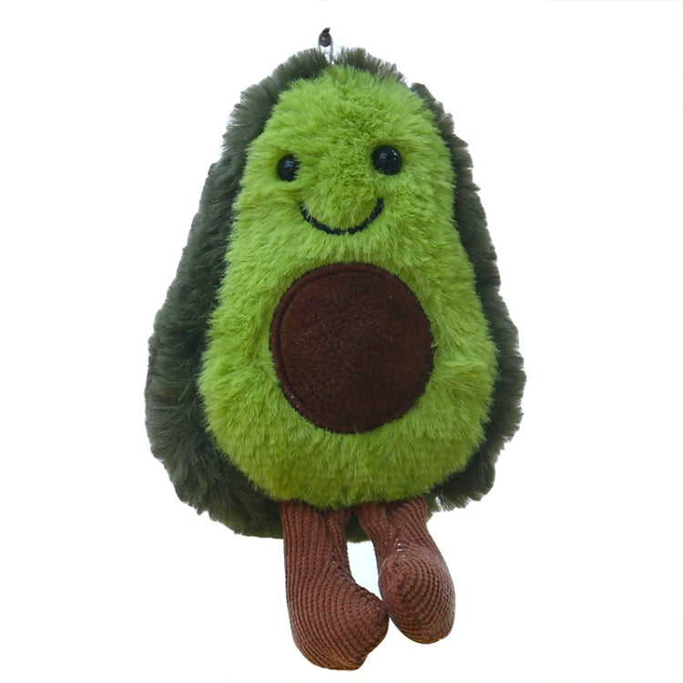 Cute Fruit Jewelry Plush Cartoon Anthropomorphic Avocado Key Ring, Plush Avocado Shape