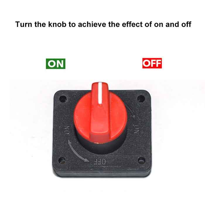 Car Motorcycles Battery Selector Isolator Disconnect Rotary Switch Cut