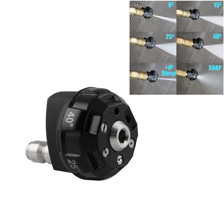 Multifunctional 6-in-1 Multi-hole Nozzle High-pressure Cleaner Car Washing Nozzle, 6-in-1 Multi-hole Nozzle