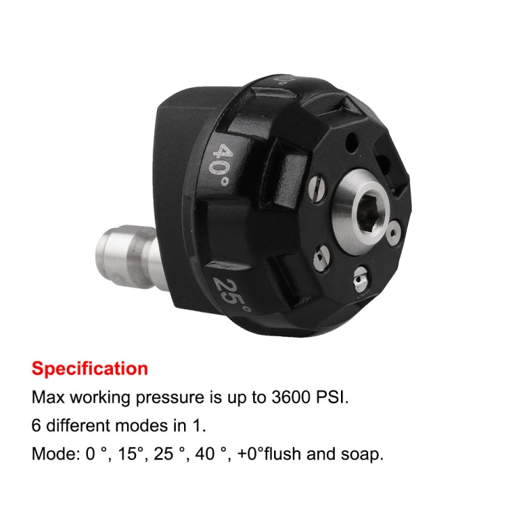 Multifunctional 6-in-1 Multi-hole Nozzle High-pressure Cleaner Car Washing Nozzle, 6-in-1 Multi-hole Nozzle