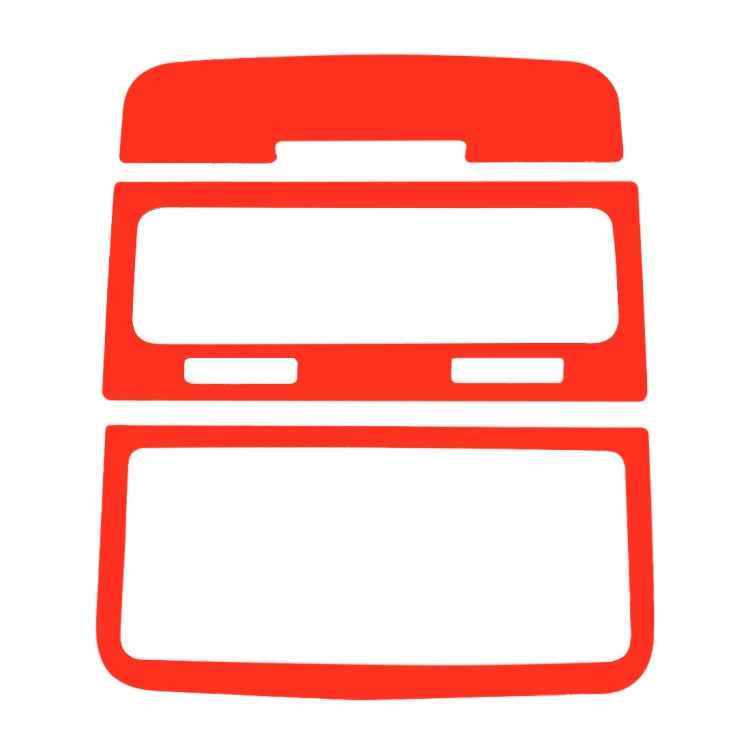 3 PCS Car Carbon Fiber Rear Air Outlet Decorative Sticker for Volkswagen Touareg