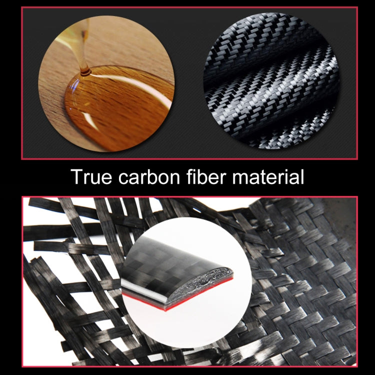 Car Carbon Fiber Steering Wheel Outer Frame Decorative Sticker for Volkswagen Touareg, Steering Wheel Outer Frame