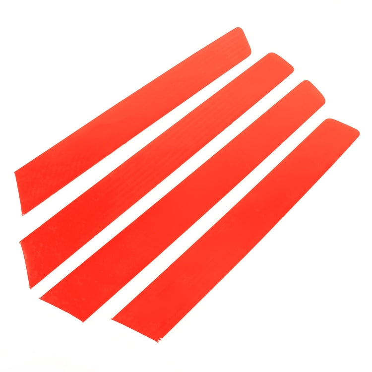 4 PCS Car Carbon Fiber Door Panel Decorative Sticker for Volkswagen Touareg, Door Panel