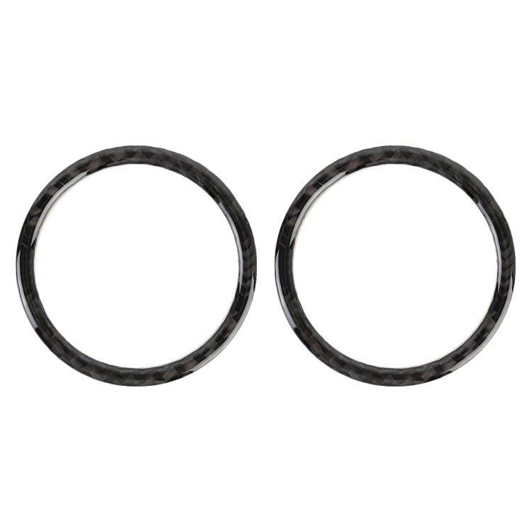 2 PCS Car Carbon Fiber Instrument Panel Air Outlet Decorative Sticker for Volkswagen Touareg, Instrument Panel Air Outlet