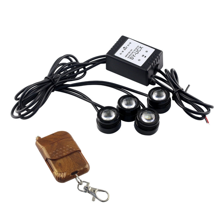 4x1.5W Car LED Reversing Light with Wireless Remote Control, 4x1.5W