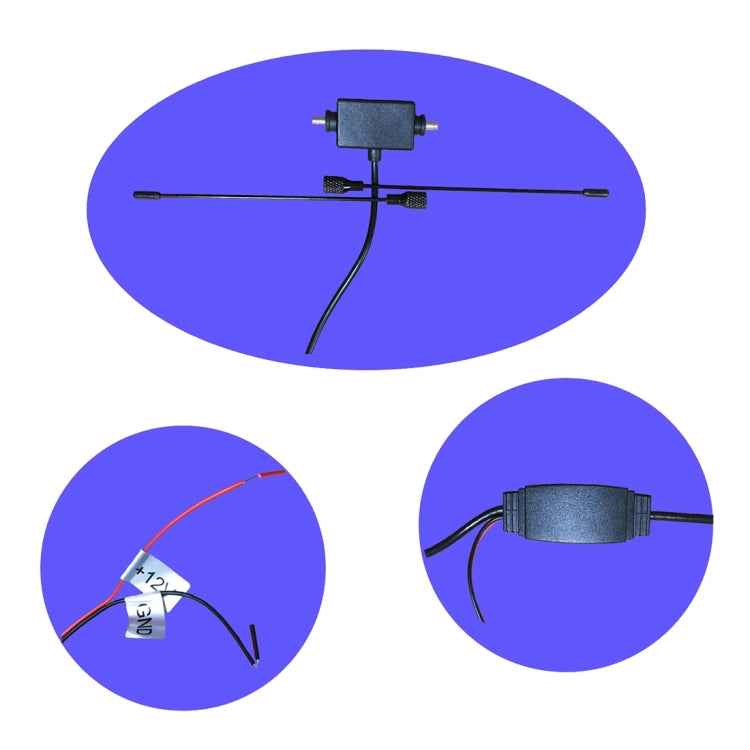 Car Invisible Patch Horn Lightning Protection TV Antenna