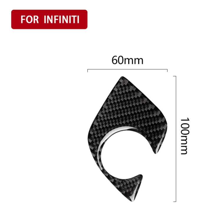 Car Carbon Fiber Gear Lever Lower Panel Decorative Sticker for BMW 5 Series G38 528Li / 530Li / 540Li 2018, Left Drive, Gear Lever Lower