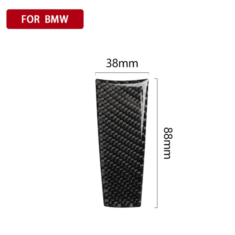 Car Carbon Fiber Steering Wheel Decorative Sticker for BMW 5 Series G30/G38 X3 G01/G08, Steering Wheel