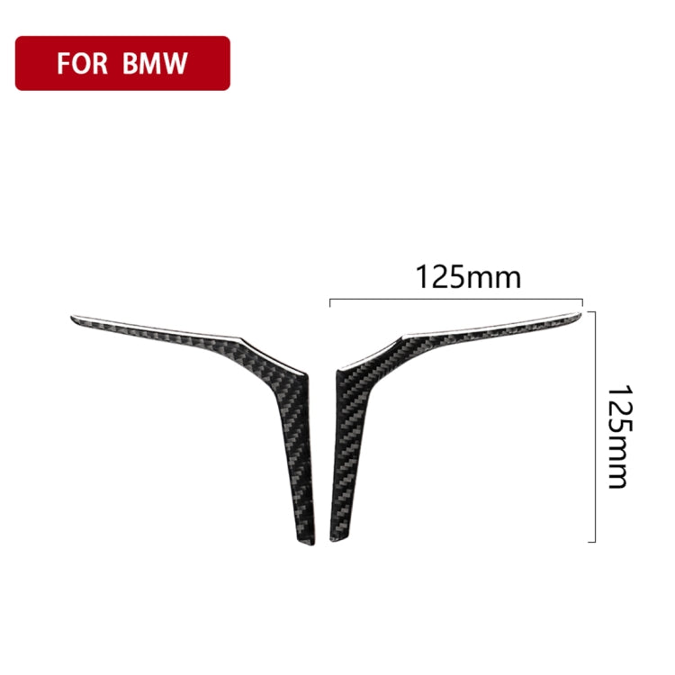 Car Carbon Fiber Steering Wheel Lower Panel Decorative Sticker for BMW G30(2018-2020) / G01(2018-2020) / G02(2019-2020), Steering Wheel Lower Panel