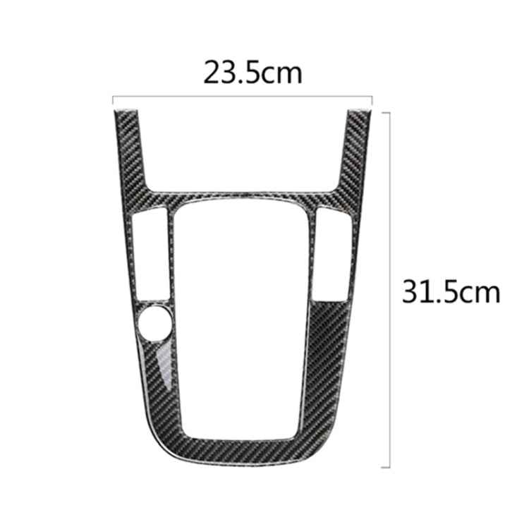 Car Carbon Fiber Gear Position Panel Decorative Sticker for Audi 2010-2018 Q5 / 2009-2016 A4L / 2009-2016 A5, Left Drive, Gear Position (B)