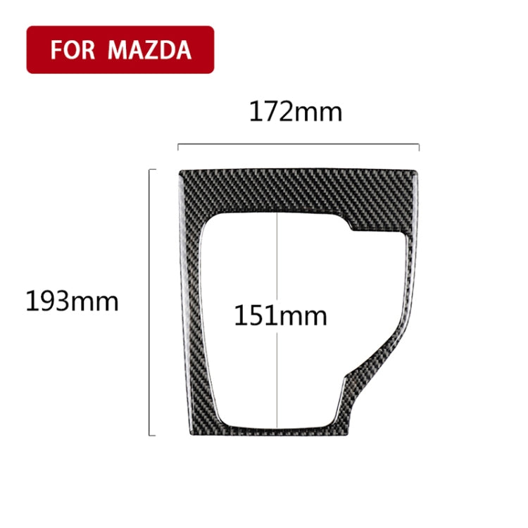 Car Carbon Fiber Right Drive Gear Frame A Decorative Sticker for Mazda Axela 2013-2016, Right Drive Gear Frame A