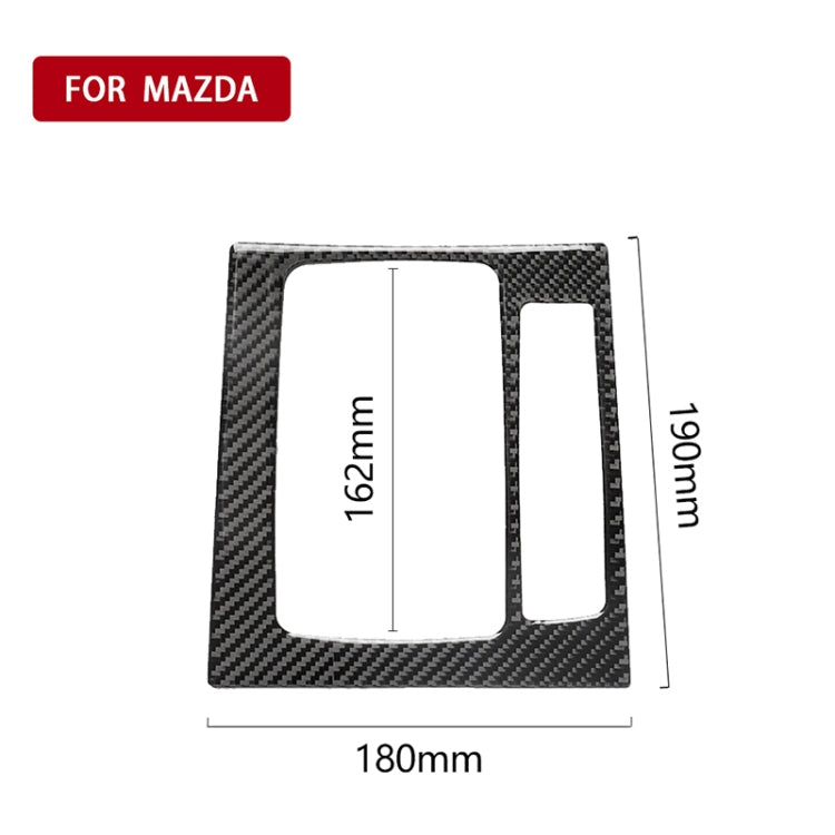 Car Carbon Fiber Right Drive Gear Frame B Decorative Sticker for Mazda Axela 2017-2018, Right Drive Gear Frame B