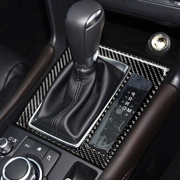 Car Carbon Fiber Right Drive Gear Frame B Decorative Sticker for Mazda Axela 2017-2018, Right Drive Gear Frame B