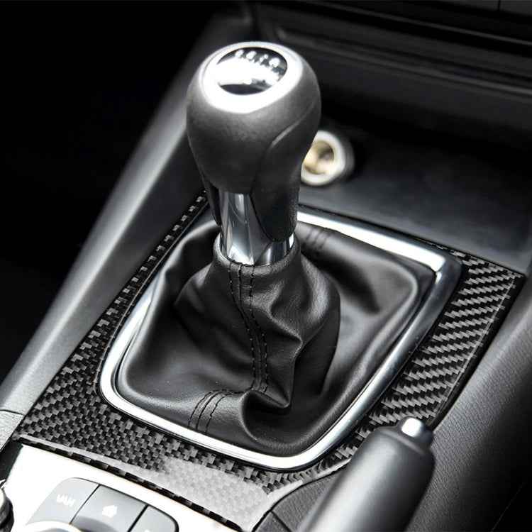 Car Carbon Fiber Right Drive Manual Gear Frame C Decorative Sticker for Mazda Axela 2017-2018
