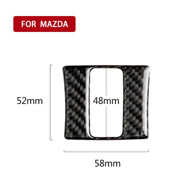 Car Carbon Fiber Warning Light Decorative Sticker for Mazda Axela 2013-2018, Warning Light