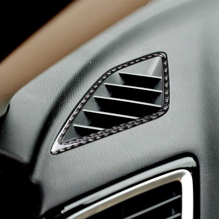 Car Carbon Fiber Instrument Air Outlet Decorative Sticker for Mazda Axela 2014 / 2017-2018, Instrument Air Outlet