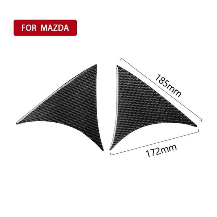Car Carbon Fiber Hatchback Rear Wing Side Spoiler Lip for Mazda Axela 2014-2018