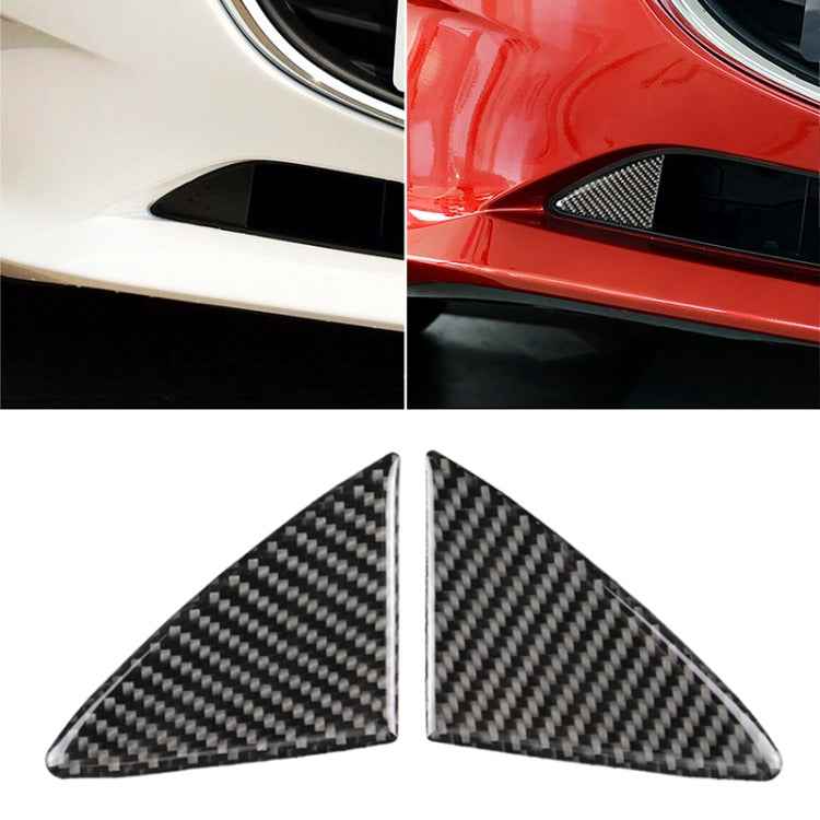 Car Carbon Fiber Front Bumper Decorative Sticker for Mazda Axela 2014-2016