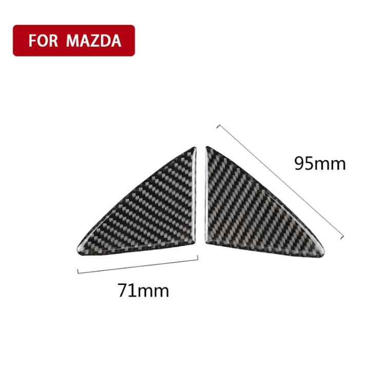 Car Carbon Fiber Front Bumper Decorative Sticker for Mazda Axela 2014-2016