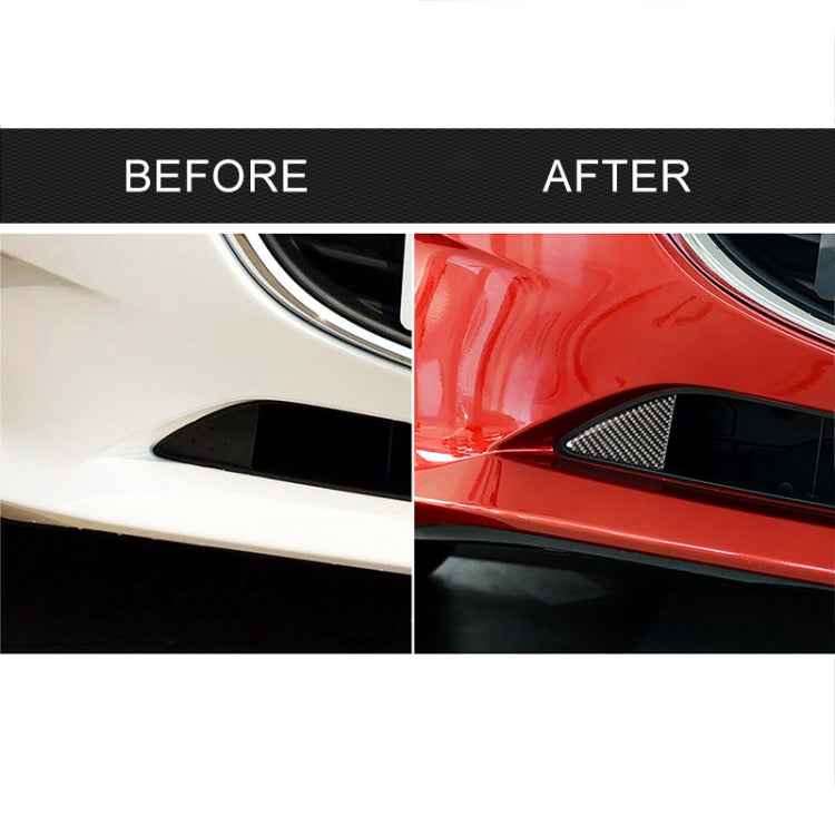 Car Carbon Fiber Front Bumper Decorative Sticker for Mazda Axela 2014-2016