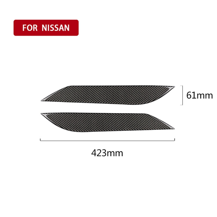 Car Carbon Fiber Light Eyebrow for 2003-2009 Nissan 350Z All Models, For 2003-2009 Nissan 350Z All Models