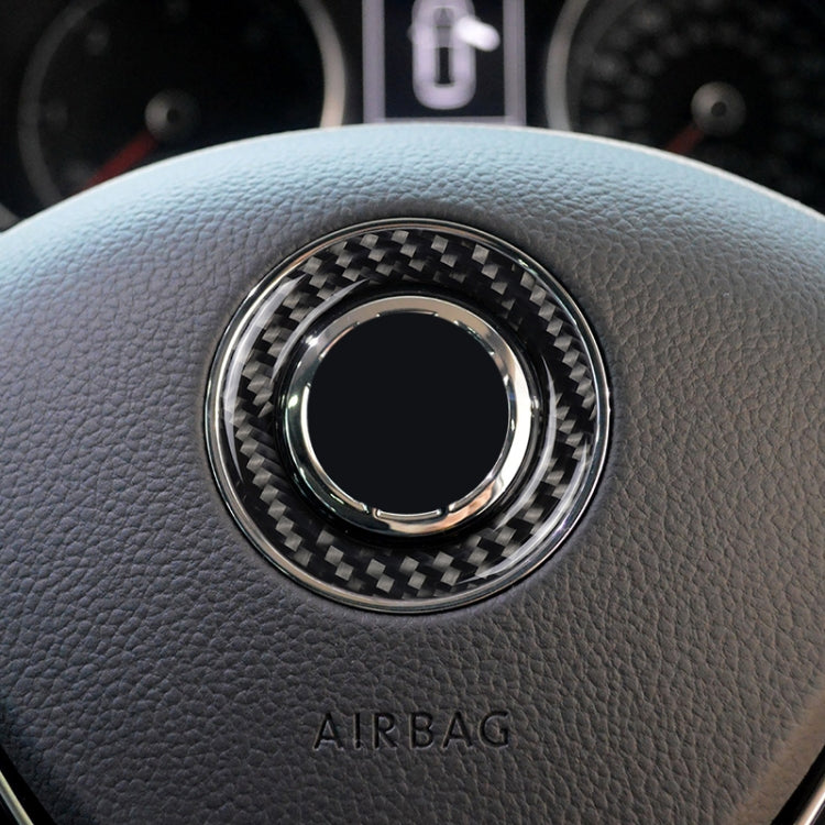 Car Carbon Fiber Steering Wheel Ring Decorative Sticker for Volkswagen, Steering Wheel Ring