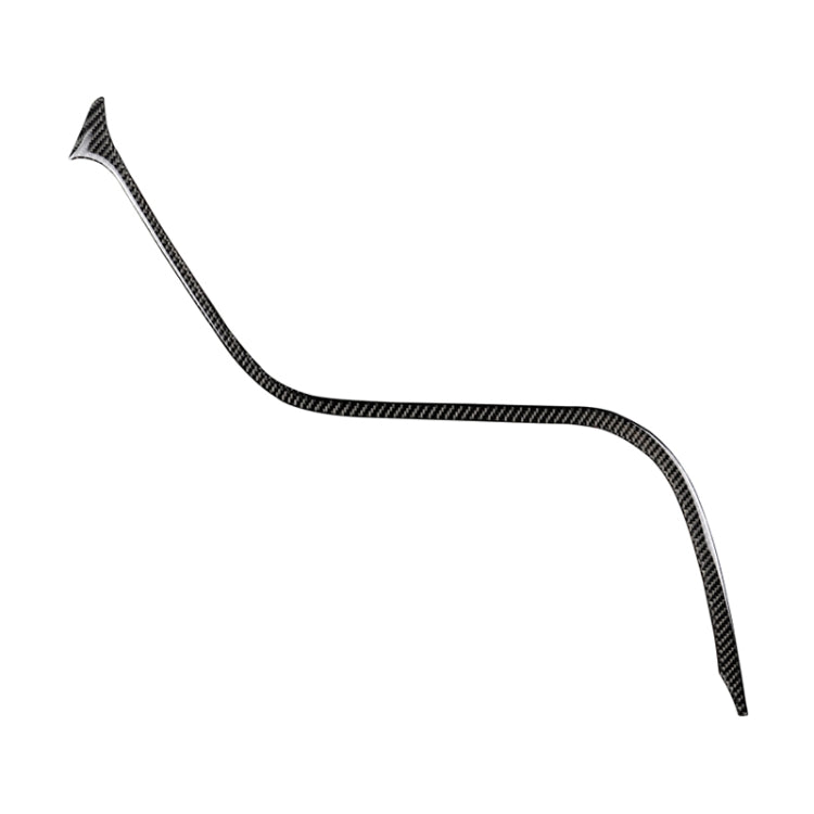 Car Carbon Fiber Central Control S Strip Decorative Sticker for Toyota Eighth Generation Camry 2018-2019, Left Drive, Central Control S Strip