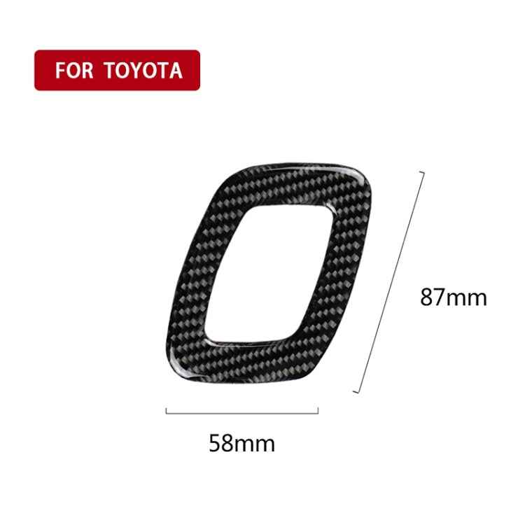 Car Carbon Fiber Seat Adjustment Decorative Sticker for Toyota Eighth Generation Camry 2018-2019, Left Drive