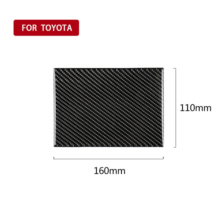 Car Carbon Fiber Storage Box Decorative Sticker for Toyota Eighth Generation Camry 2018-2019, Storage Box