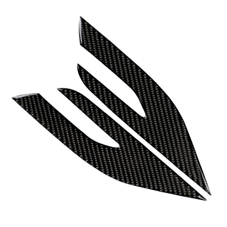 2 PCS Car Carbon Fiber Headlight Decorative Sticker for Toyota Eighth Generation Camry 2018-2019, Headlight