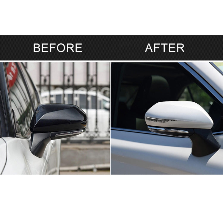 2 PCS Car Carbon Fiber Rearview Mirror Anti-collision Strip Protection Guards Trims Stickers for Toyota Eighth Generation Camry 2018-2019, Rearview Mirror
