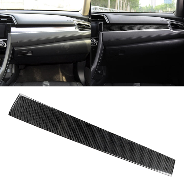 Car Carbon Fiber Central Control Decorative Sticker for Honda Tenth Generation Civic 2016-2019, Central Control