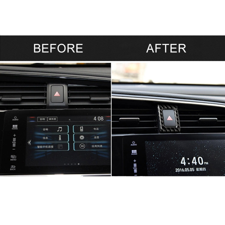 Car Carbon Fiber Double Flash Frame Decorative Sticker for Honda Tenth Generation Civic 2016-2019, Double Flash Frame