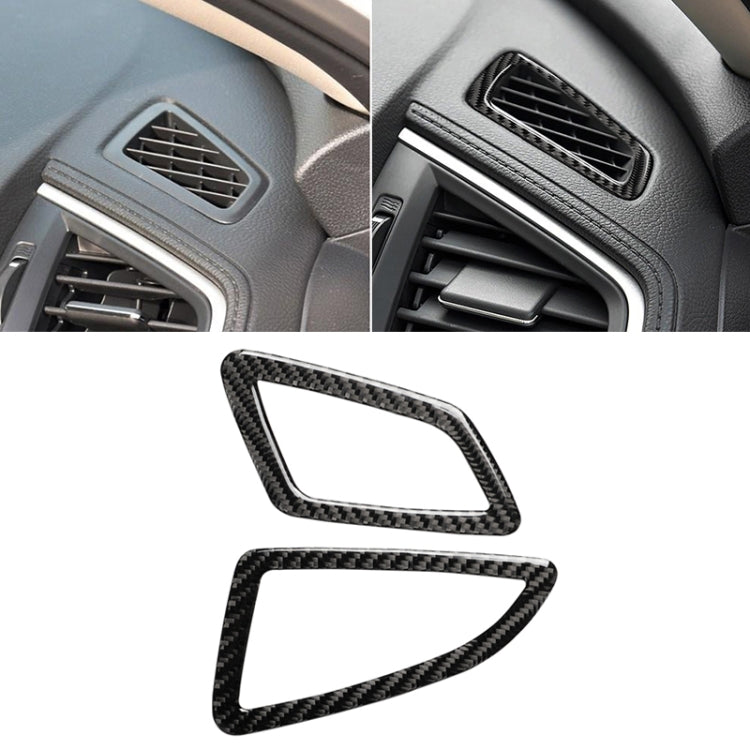 Car Carbon Fiber Left Drive Instrument Air Outlet Decorative Sticker for Honda Tenth Generation Civic 2016-2019, Instrument Air Outlet