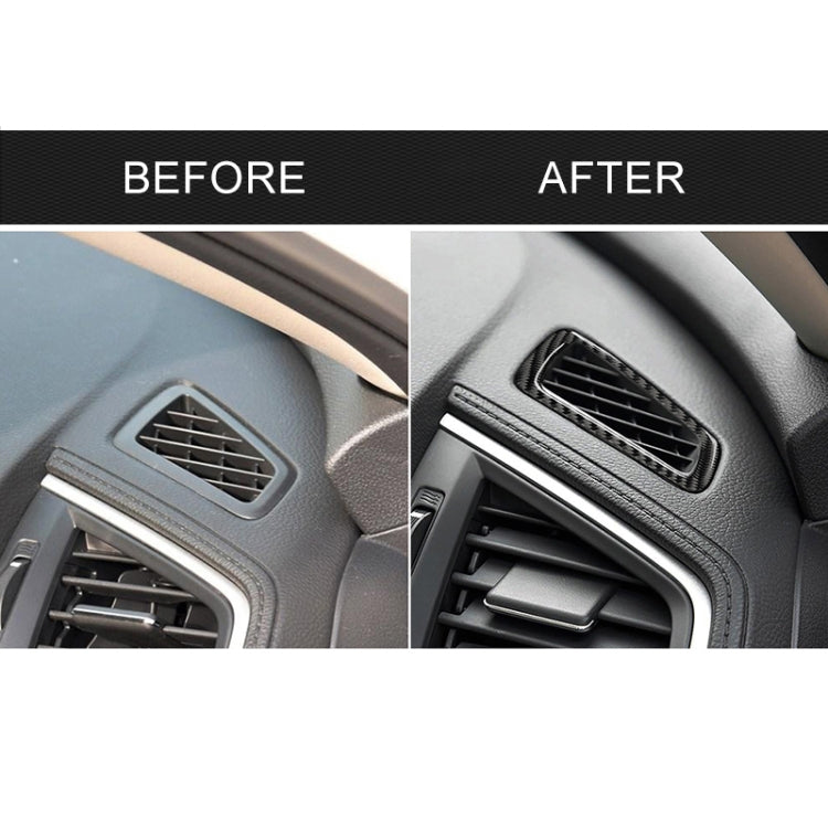 Car Carbon Fiber Left Drive Instrument Air Outlet Decorative Sticker for Honda Tenth Generation Civic 2016-2019, Instrument Air Outlet