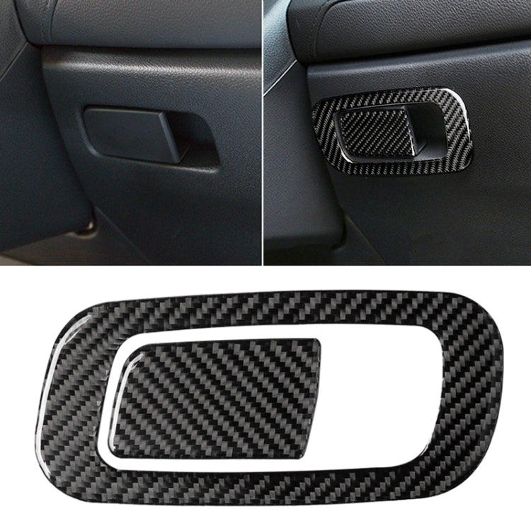 Car Carbon Fiber Storage Box Switch Decorative Sticker for Honda Tenth Generation Civic 2016-2019, Left Drive, Storage Box Switch