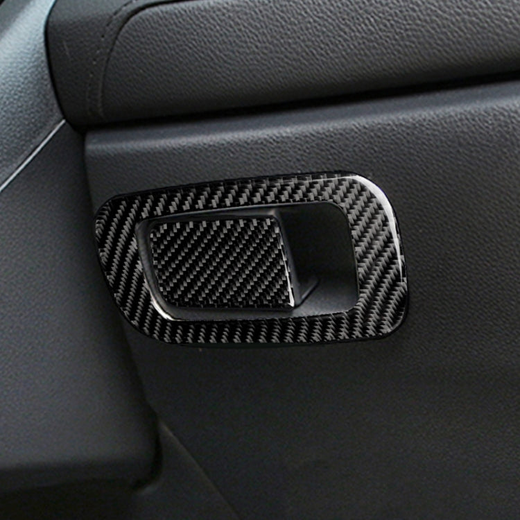 Car Carbon Fiber Storage Box Switch Decorative Sticker for Honda Tenth Generation Civic 2016-2019, Left Drive, Storage Box Switch