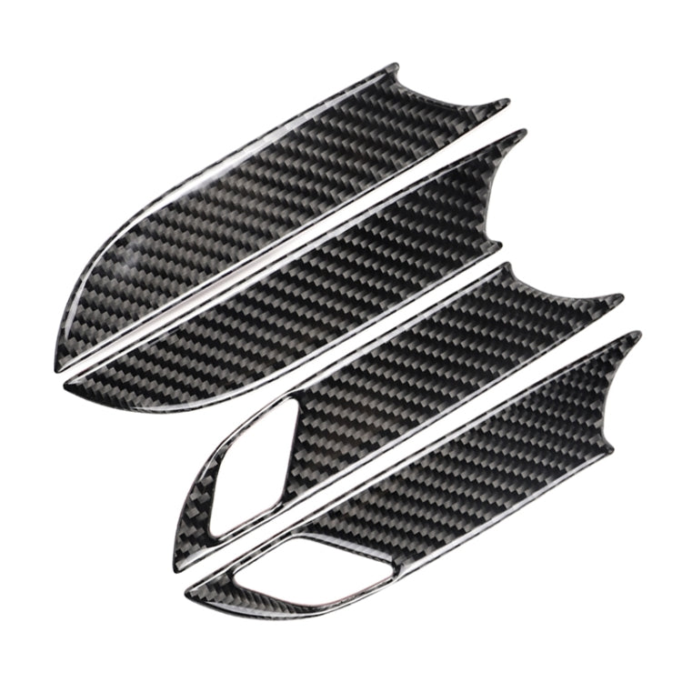 Car Carbon Fiber Door Inner Handle Wrist Panel Decorative Sticker for Cadillac XT5 2016-2017, Door Inner Handle Wrist